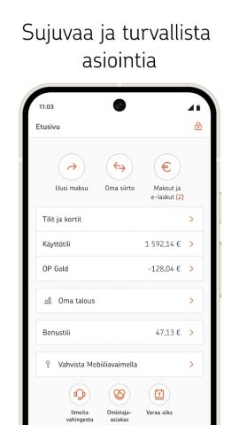 OP-mobiili для Android — скриншот 1