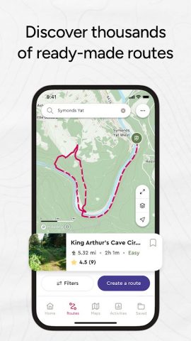 OS Maps: Walk, Hike, Run, Bike для Android — скриншот 3