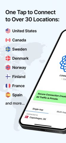 OVPN: Unlimited VPN Wifi Proxy для iOS — скриншот 1