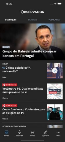 Observador для iOS — скриншот 2