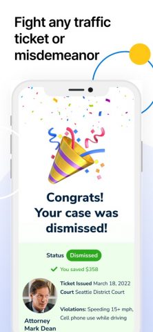 Off The Record: Ticket Lawyer для iOS — скриншот 1