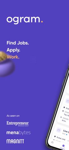 Ogram — Find Part Time Jobs для iOS — скриншот 1