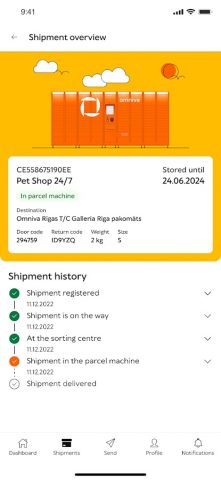 Omniva для Android — скриншот 3