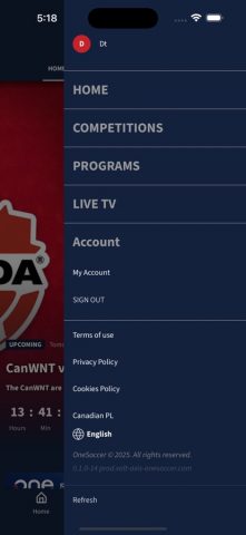 OneSoccer для iOS — скриншот 2