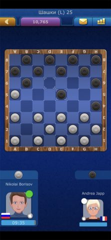 Online Шашки LiveGames для iOS — скриншот 1