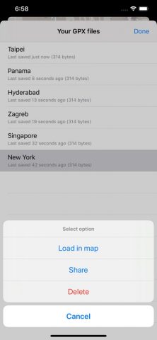 Open GPX Tracker для iOS — скриншот 3