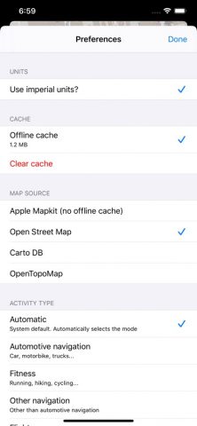Open GPX Tracker для iOS — скриншот 4