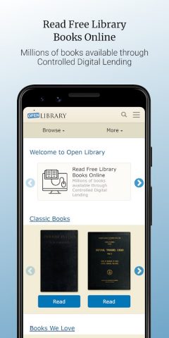 Open Library для Android — скриншот 1