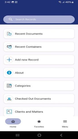 OpenText Content Manager для Android — скриншот 1