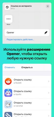 Opener для iOS — скриншот 2