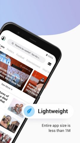 Opera News Lite — Less Data для Android — скриншот 2