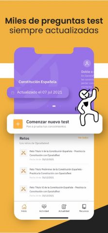OpositaTest — Test Oposiciones для iOS — скриншот 2