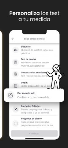 OpositaTest — Test Oposiciones для iOS — скриншот 4