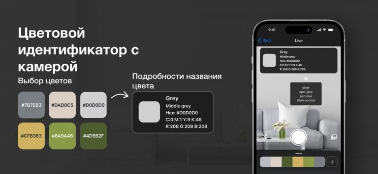Определитель Цвета: Палитра для iOS — скриншот 1