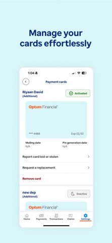 Optum Financial для iOS — скриншот 4