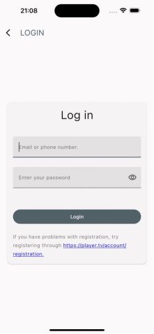 OttPlayertv для iOS — скриншот 3