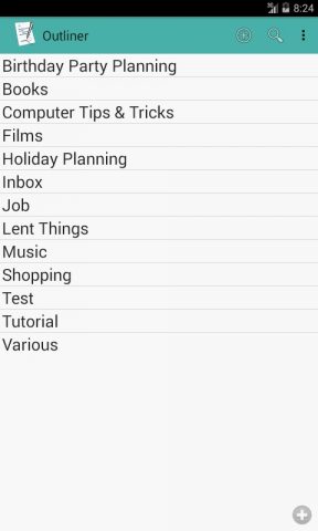 Outliner для Android — скриншот 1