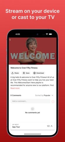 Over Fifty Fitness для iOS — скриншот 3
