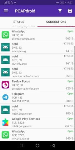 PCAPdroid — network monitor для Android — скриншот 2
