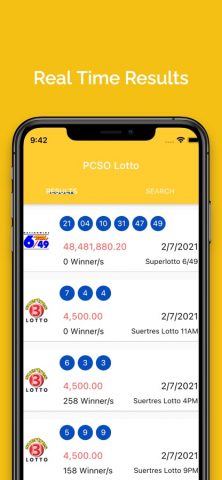 PCSO Lotto для iOS — скриншот 2