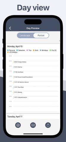 PDF Calendar — Print & Share для iOS — скриншот 4
