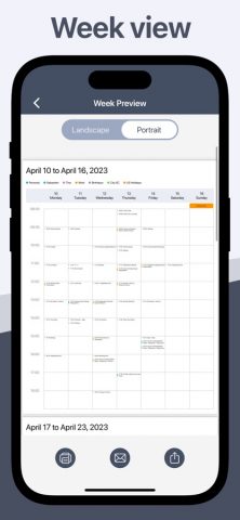 PDF Calendar — Print & Share для iOS — скриншот 5