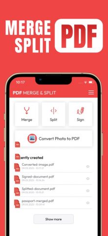 PDF Merge — Разделить PDF для iOS — скриншот 1