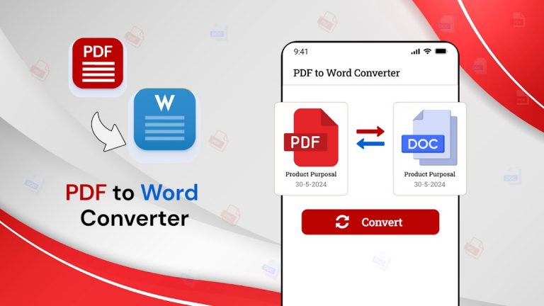 PDF to Word Converter App для Android — скриншот 1