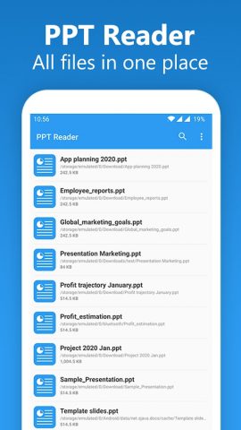 PPT Reader: PPTX Slides Viewer для Android — скриншот 2