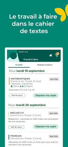 PRONOTE для Android — скриншот 2