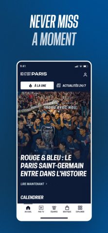 PSG Official для iOS — скриншот 2