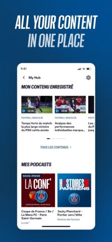 PSG Official для iOS — скриншот 3
