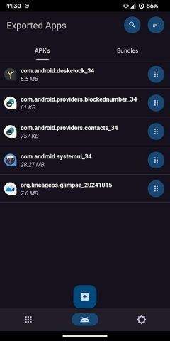 Package Manager для Android — скриншот 2