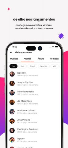 Palco MP3: Músicas e podcasts для iOS — скриншот 3