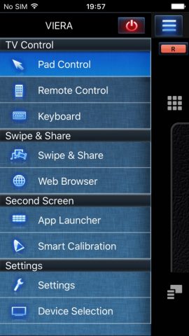 Panasonic TV Remote 2 для iOS — скриншот 1