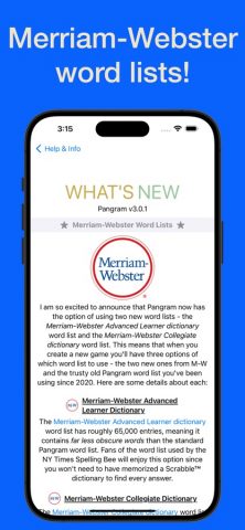 Pangram для iOS — скриншот 3
