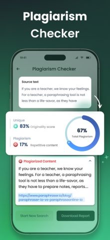 Paraphrase: Plagiarism Checker для iOS — скриншот 3