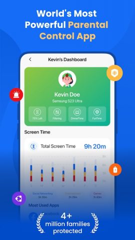 Parental Control FamilyTime для Android — скриншот 1
