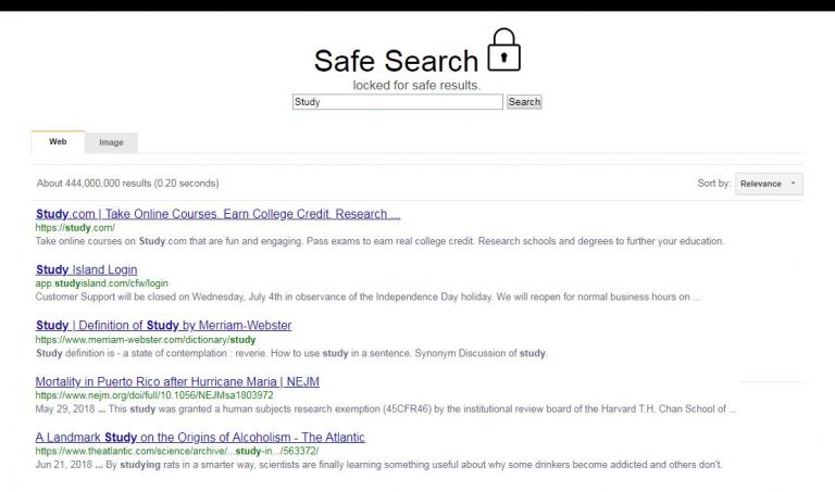 Parental Control — Safe Search для Android — скриншот 2