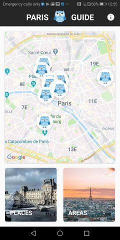 Paris Chatbot Guide для Android — скриншот 1