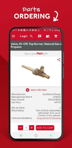 Parts Town: Restaurant Parts для Android — скриншот 3