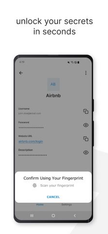 Passbolt — password manager для Android — скриншот 3