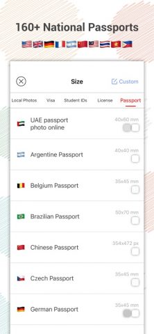 Passport Photo Maker-ID Photo для iOS — скриншот 4