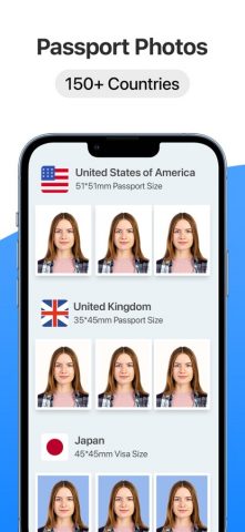 Passport Size Photo Maker App для iOS — скриншот 1