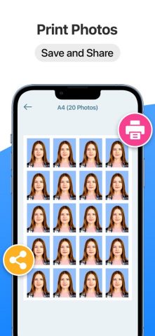 Passport Size Photo Maker App для iOS — скриншот 3