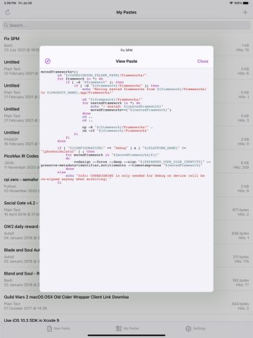 PasteMe — Pastebin Client для iOS — скриншот 4