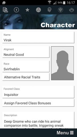 Pathbuilder 1e для Android — скриншот 1