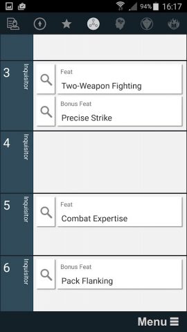 Pathbuilder 1e для Android — скриншот 2