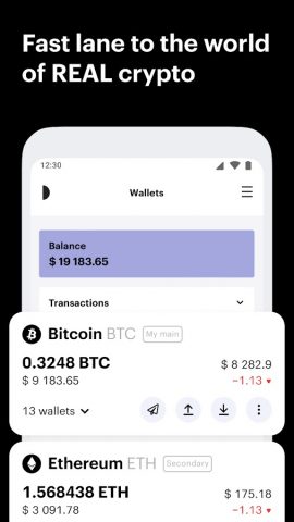 Paybis: Crypto, Tether Wallet для Android — скриншот 3