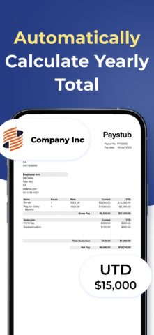 Paystub Maker для iOS — скриншот 4